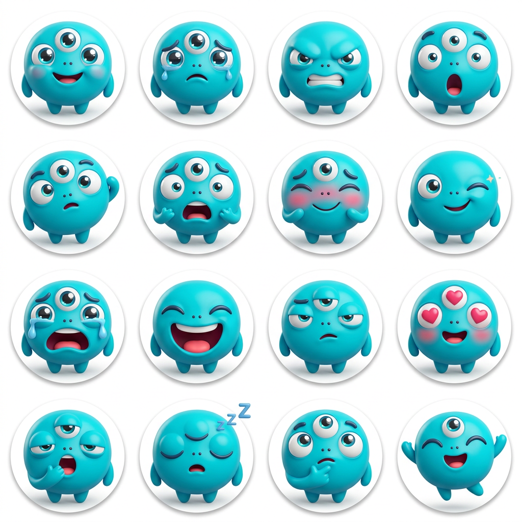 3D емодзі стікерпак — приклад 1