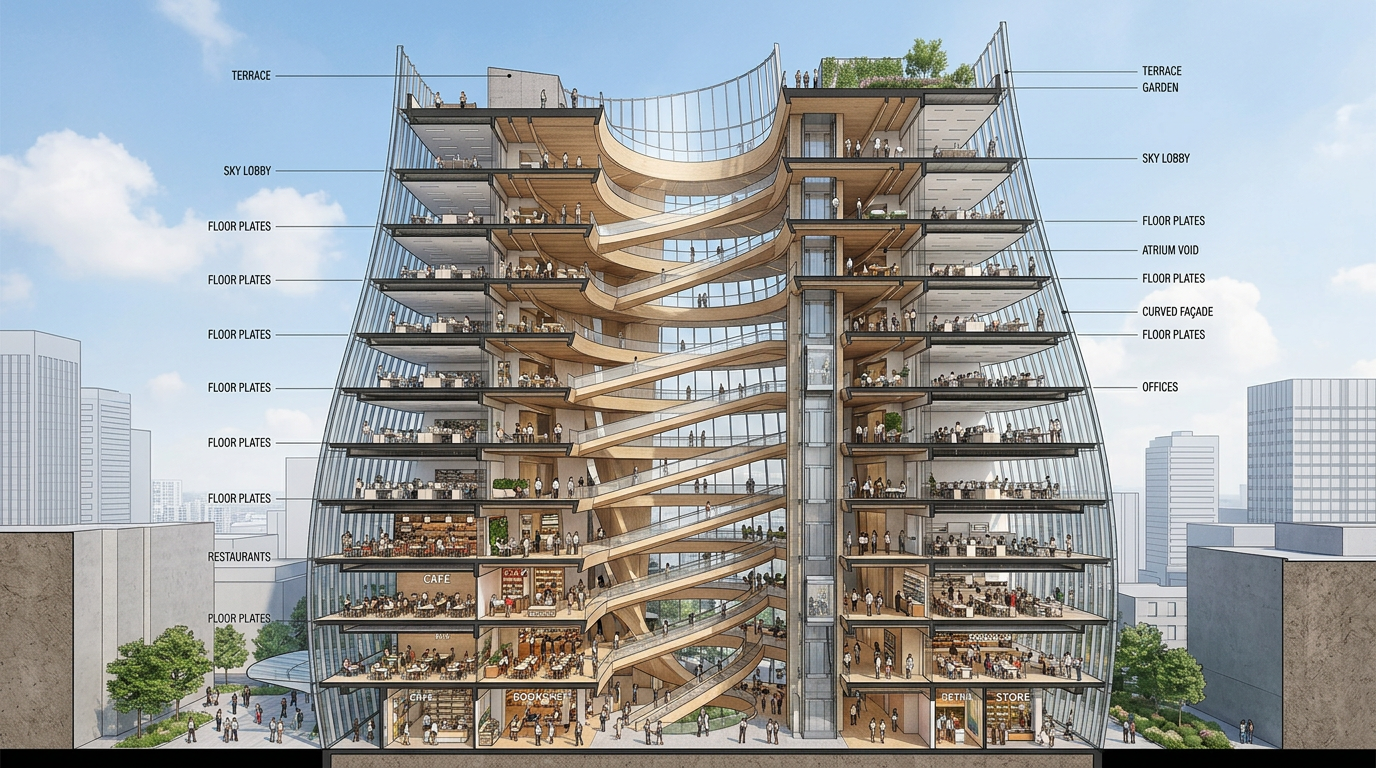 Архітектурний розріз будівлі — приклад 3