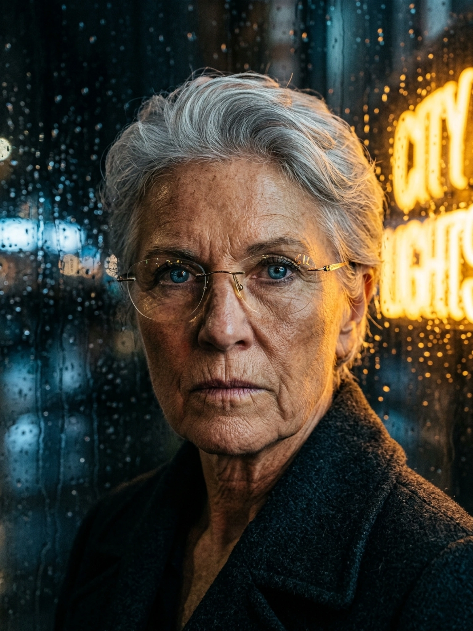 Кінематографічний портрет з кольоровим світлом — приклад 4