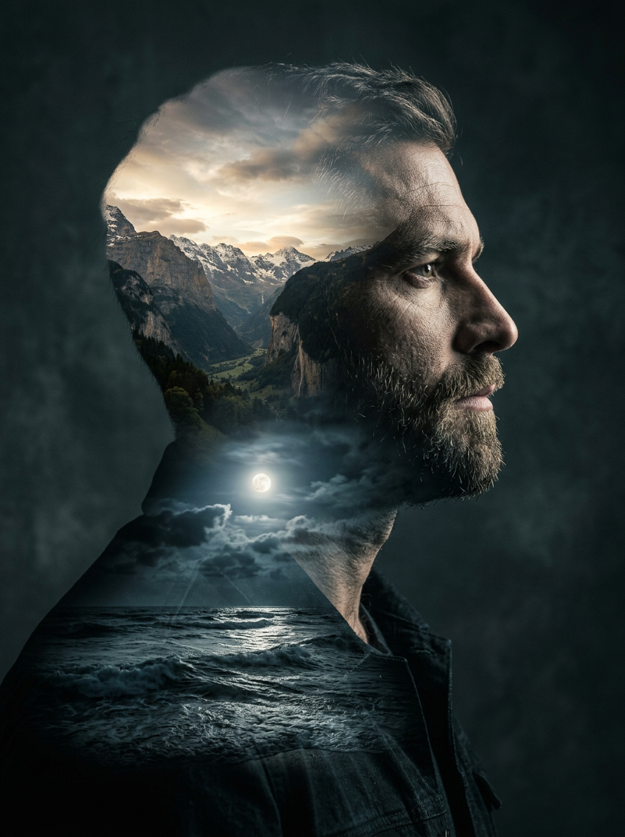 Подвійна експозиція: портрет — приклад 2