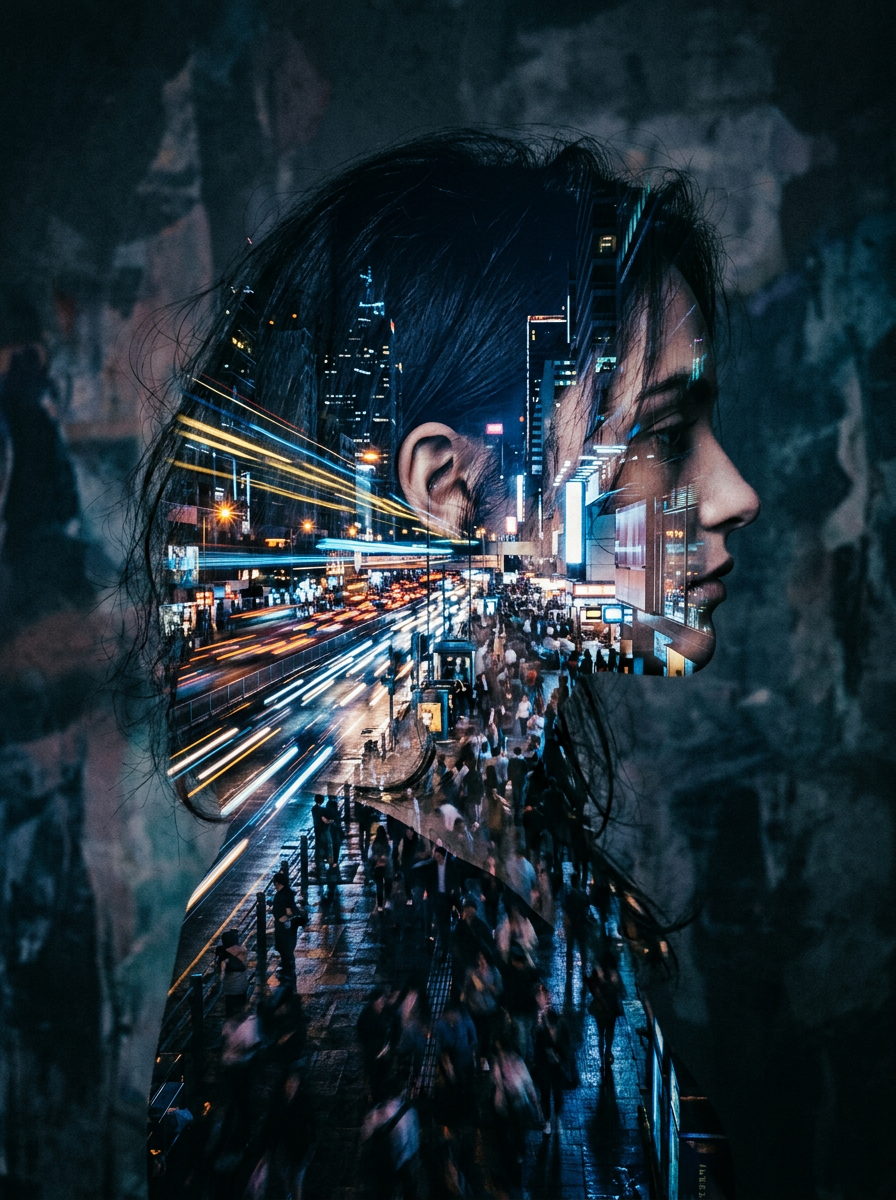 Подвійна експозиція: портрет — приклад 4