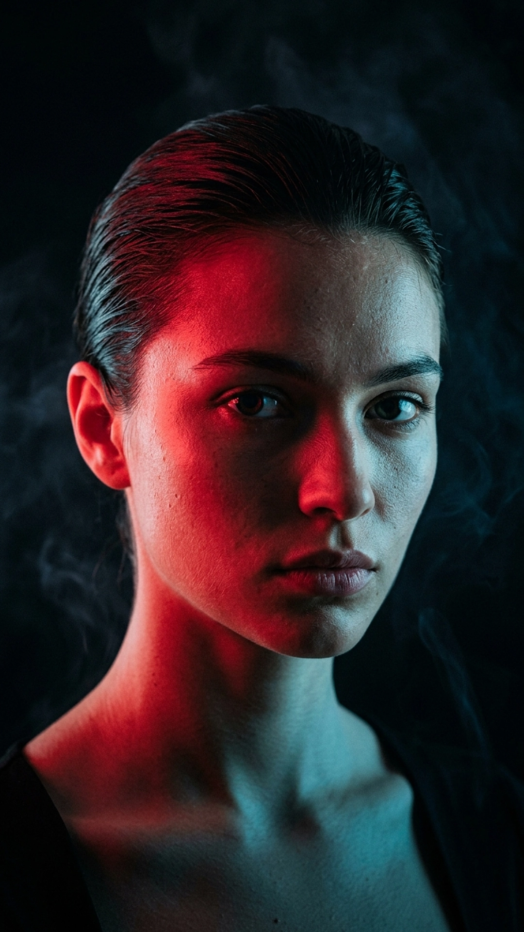 Двоколірний едіторіал-портрет — приклад 1