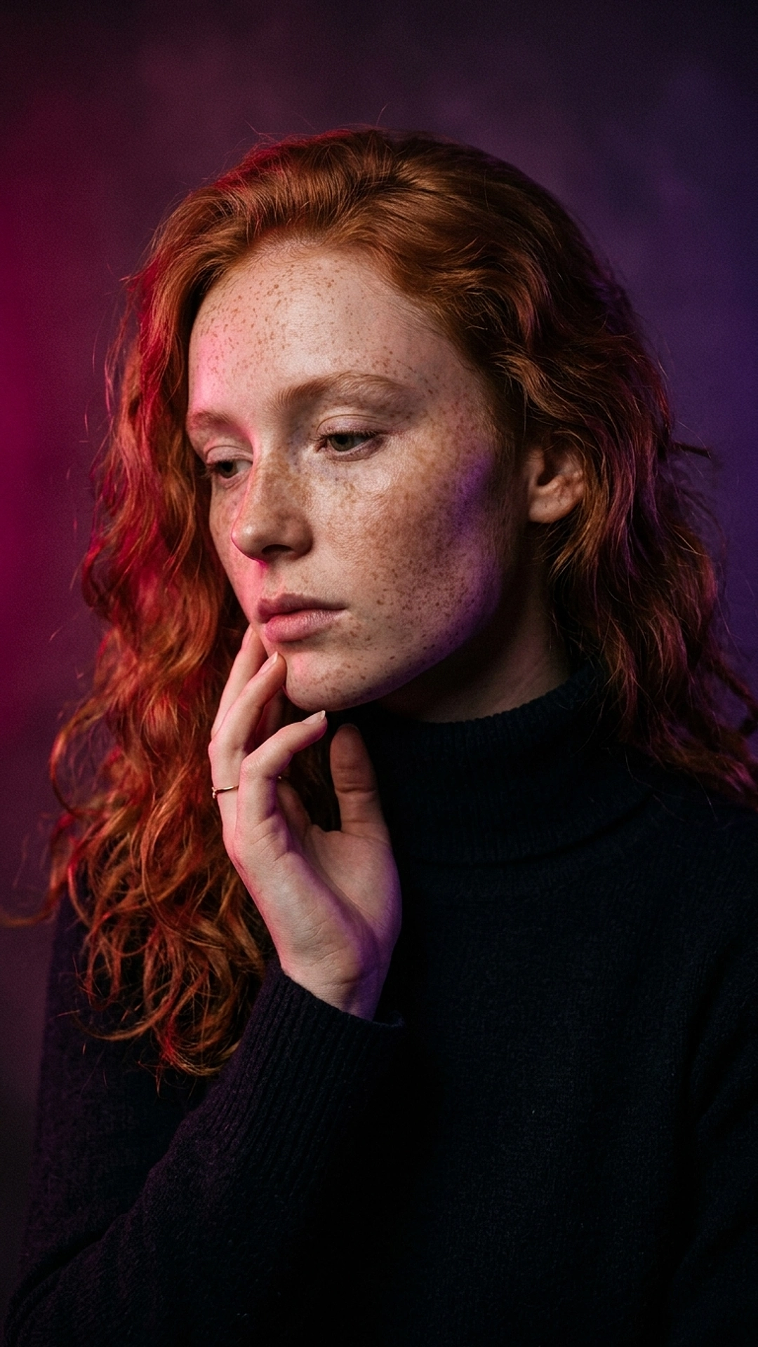 Двоколірний едіторіал-портрет — приклад 3