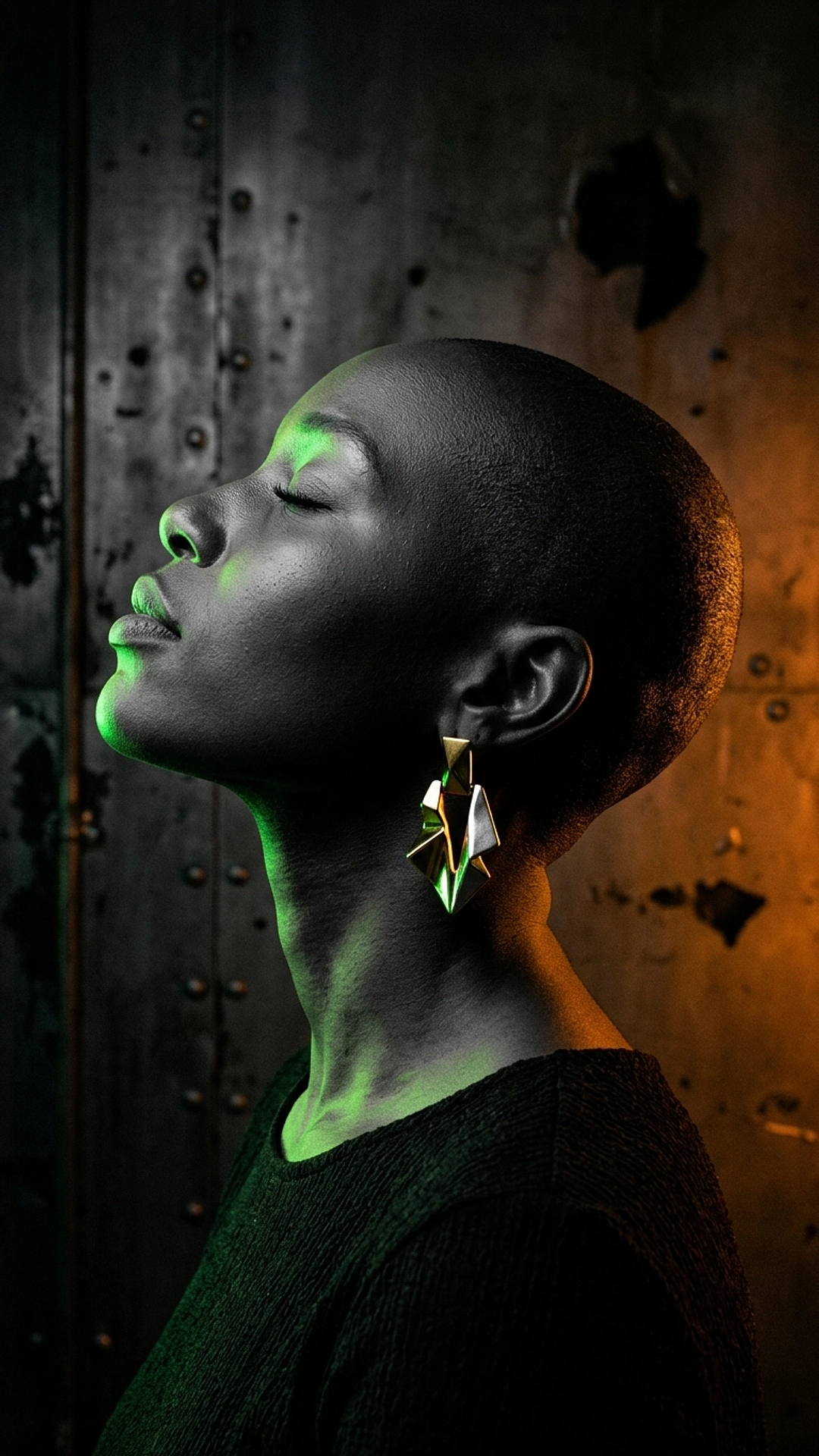 Двоколірний едіторіал-портрет — приклад 4