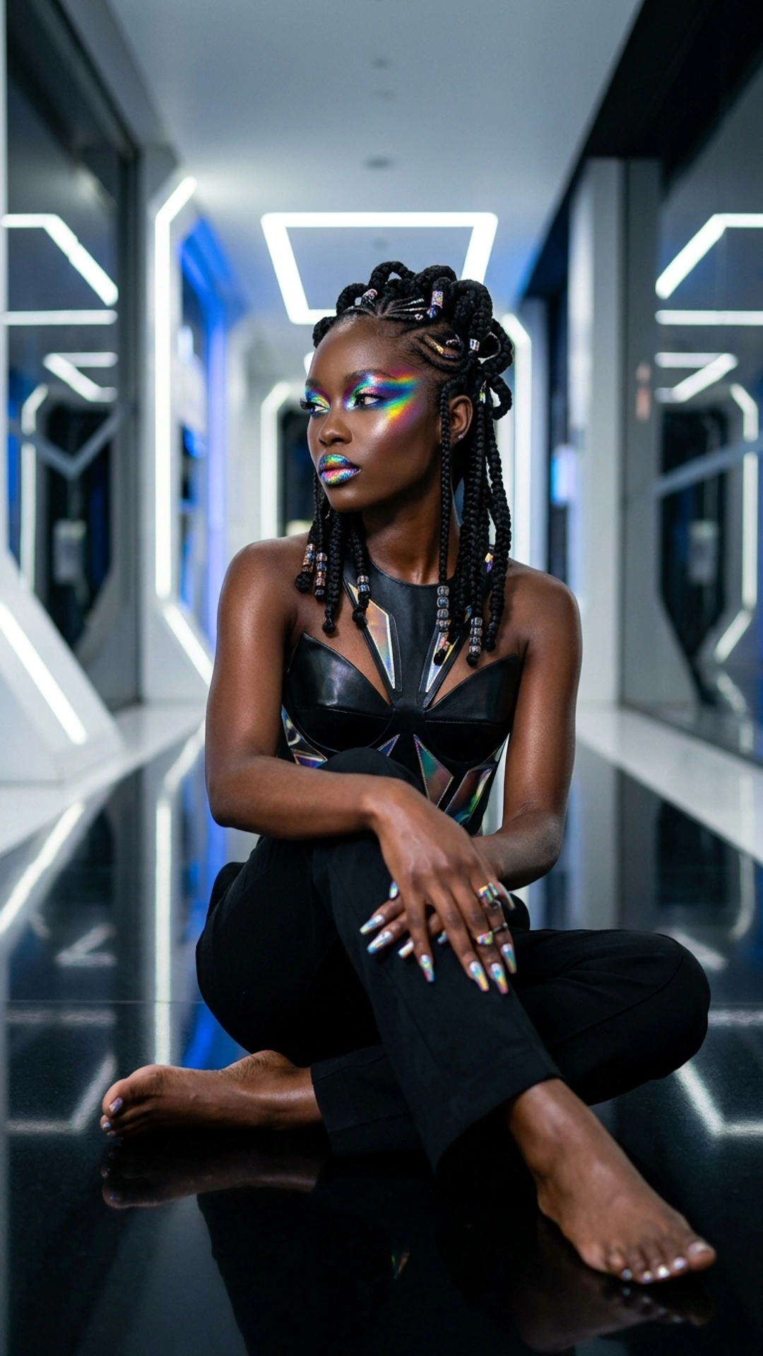 Голографічний fashion-портрет — приклад 4