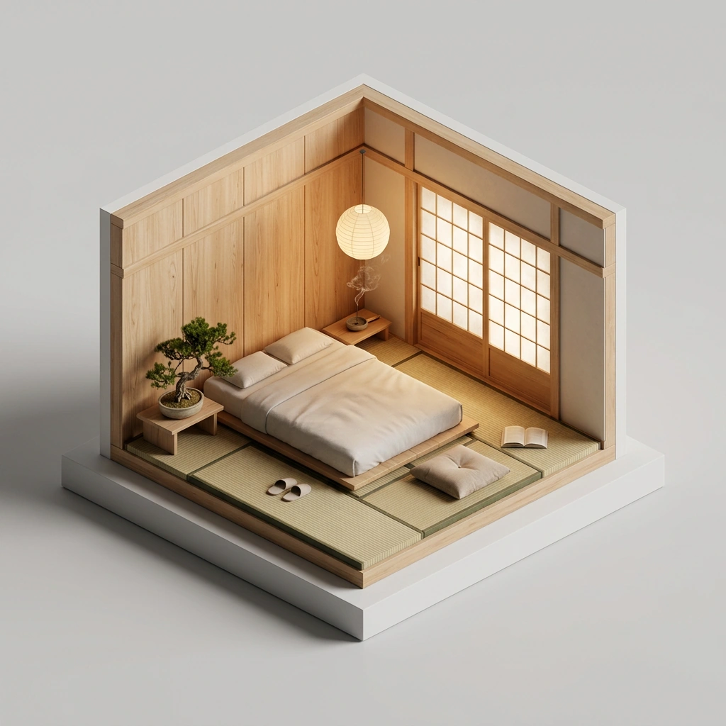 Ізометрична 3D кімната — приклад 2