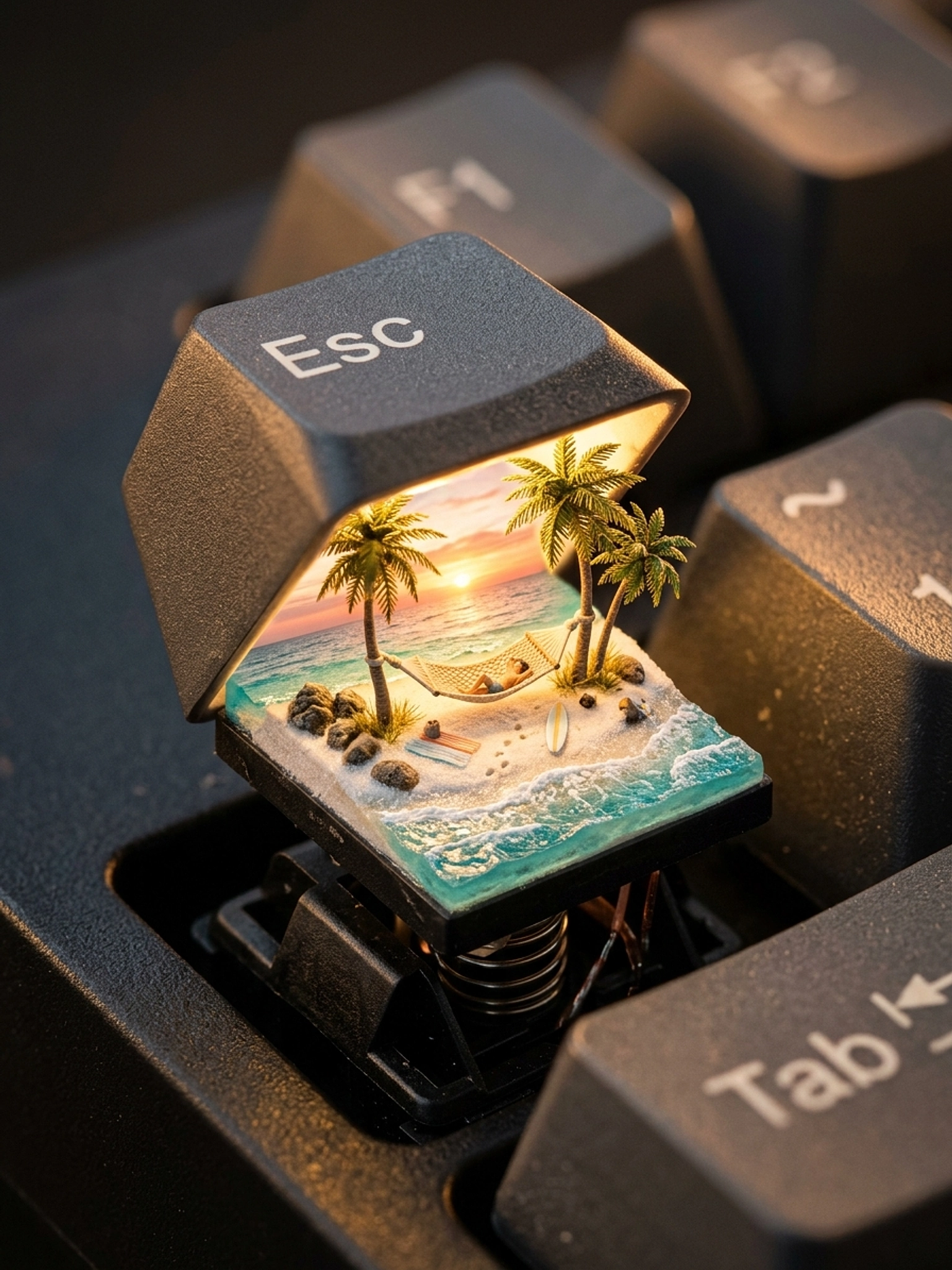 Діорама у клавіші клавіатури — приклад 2