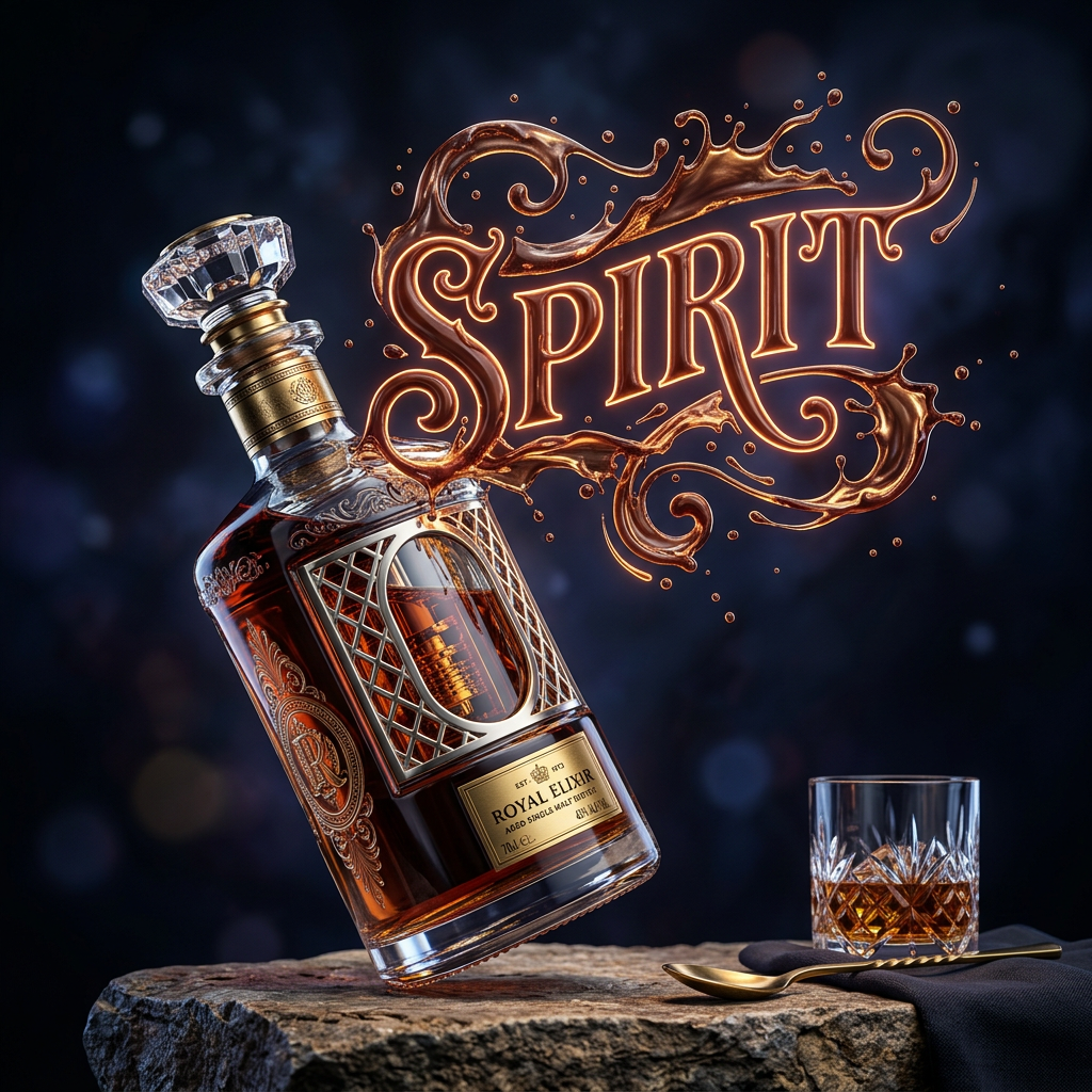 Рідинна типографіка для реклами — приклад 4