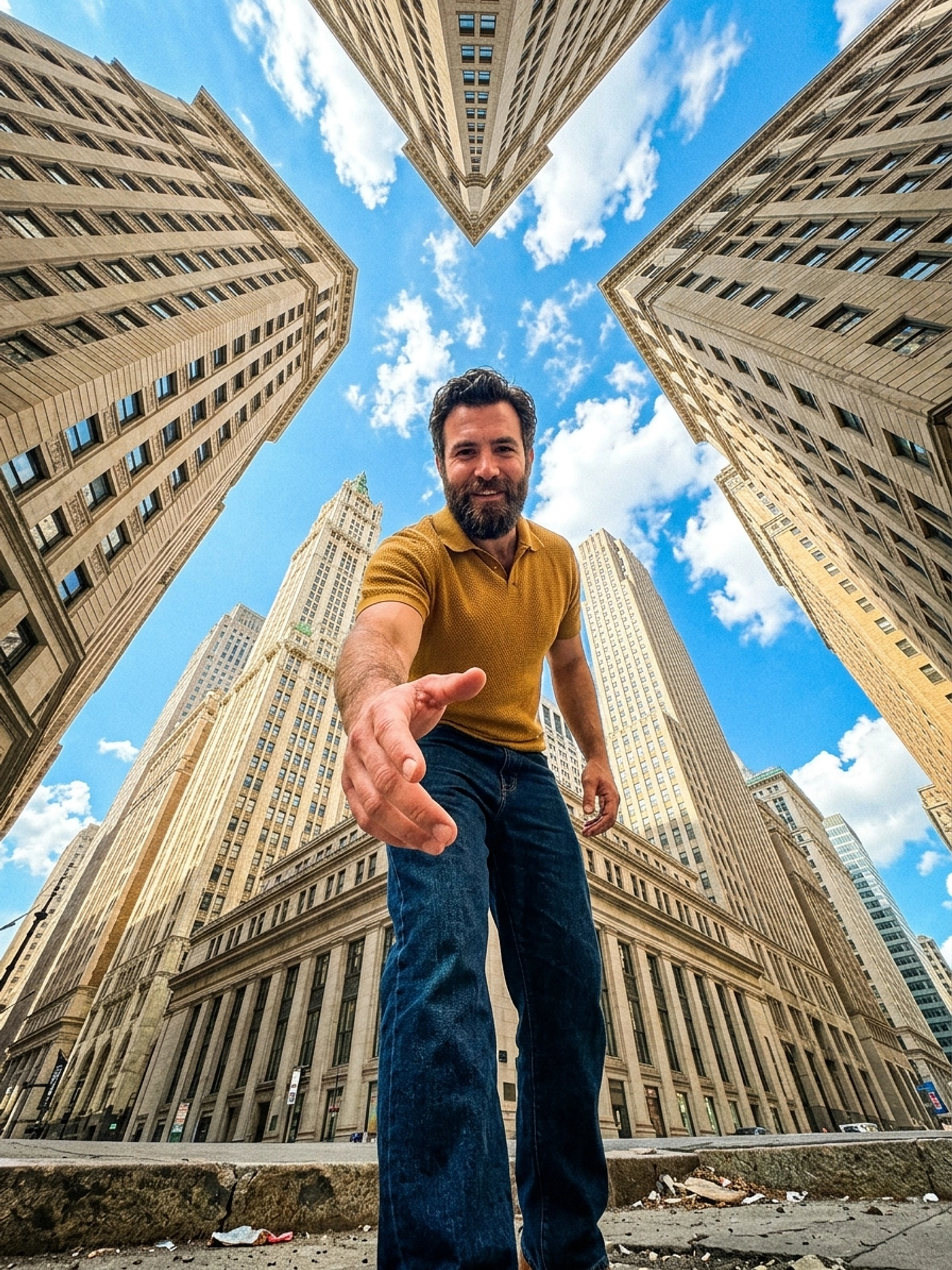 Погляд знизу: міський велетень — приклад 1