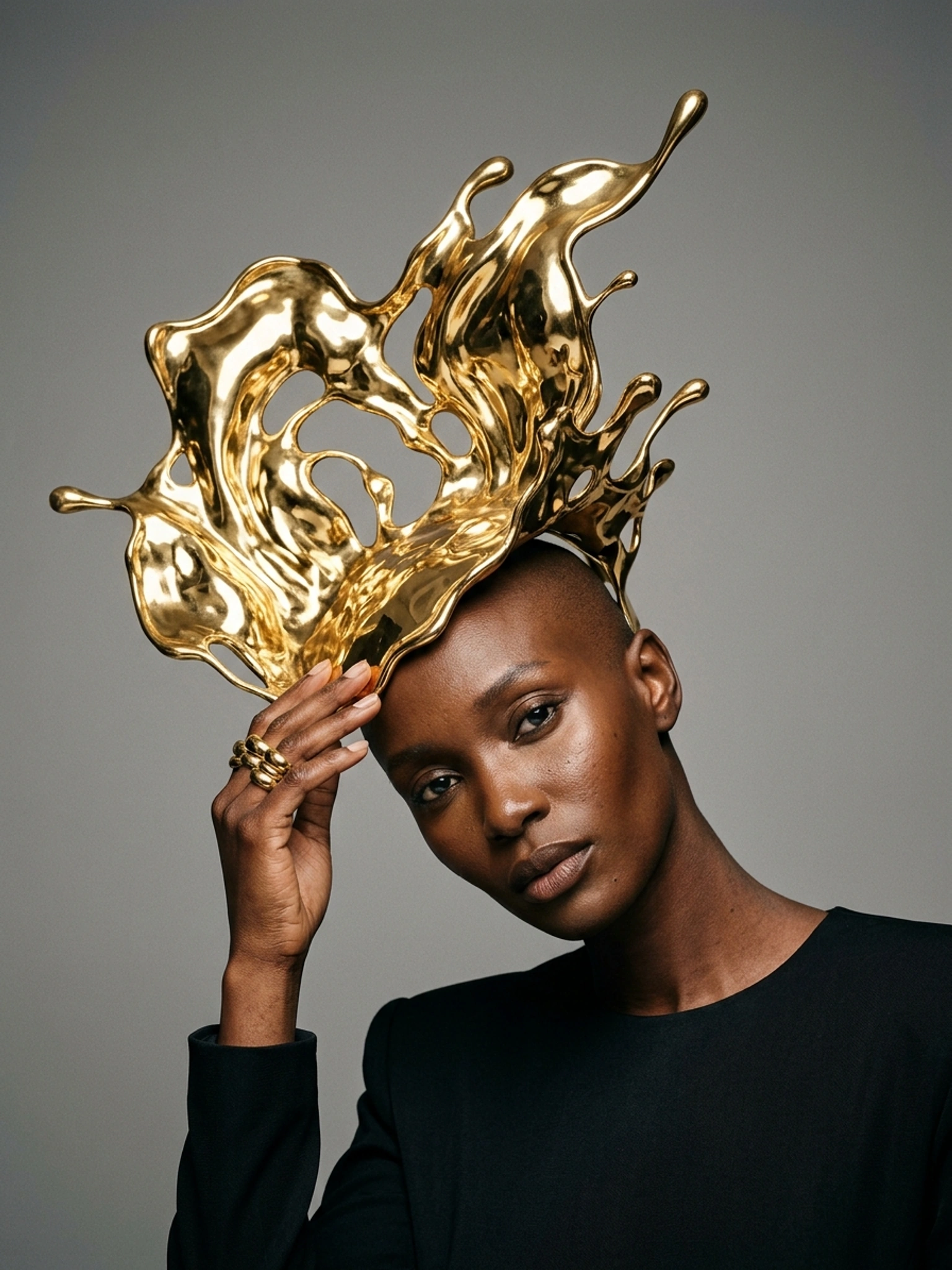 Люкс-портрет з акцентним аксесуаром — приклад 1