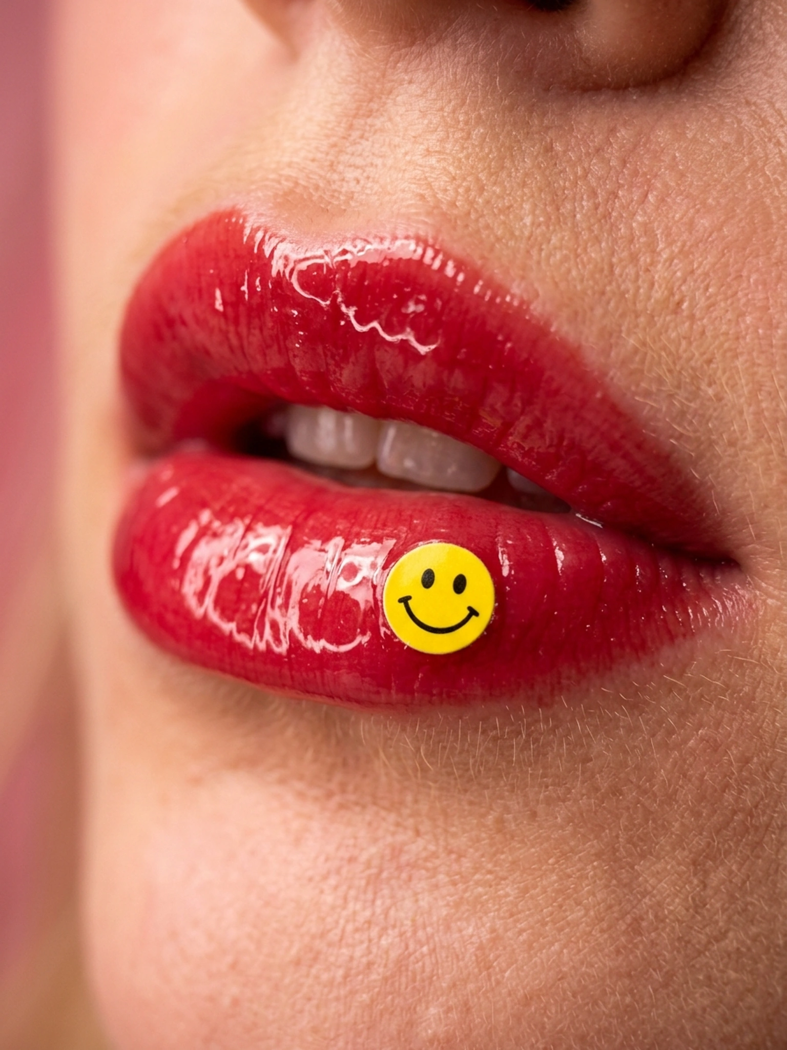 Макро бʼюті: губи з декором — приклад 1