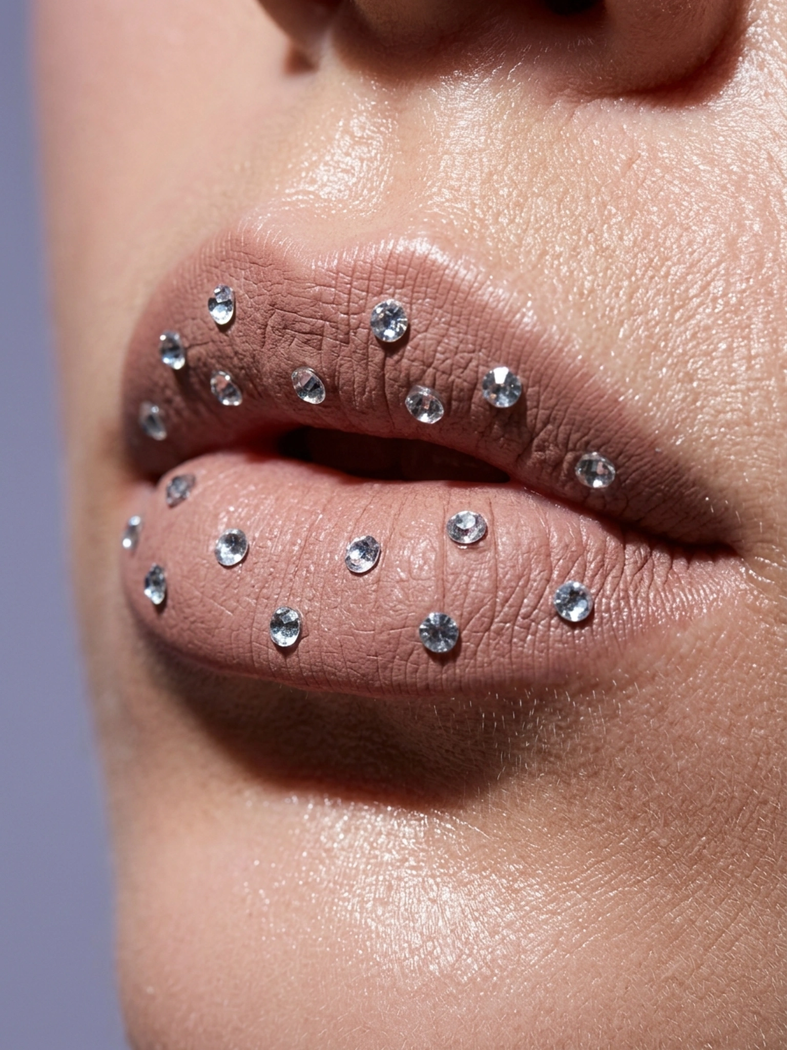 Макро бʼюті: губи з декором — приклад 2