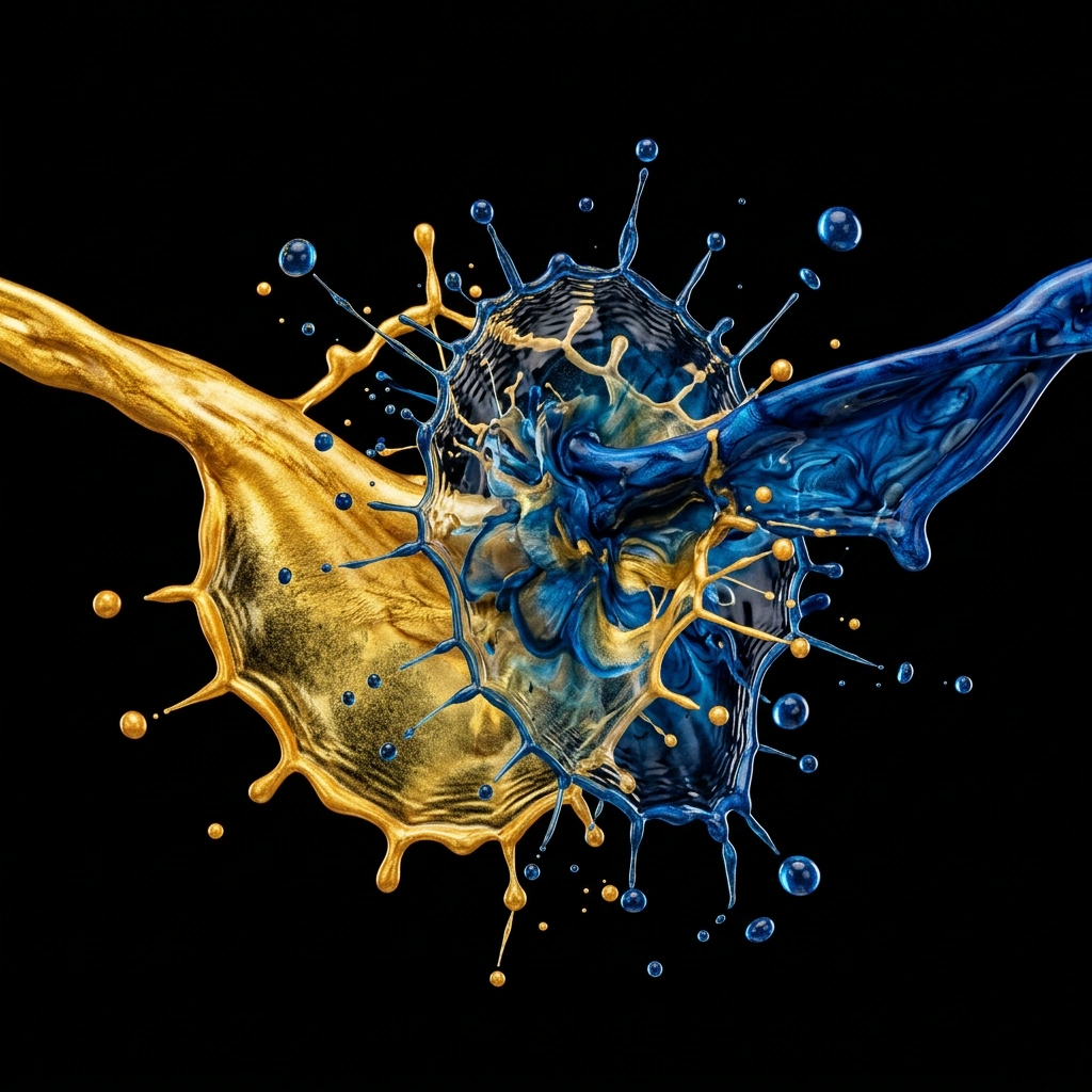 Макро-сплеск рідини — приклад 1