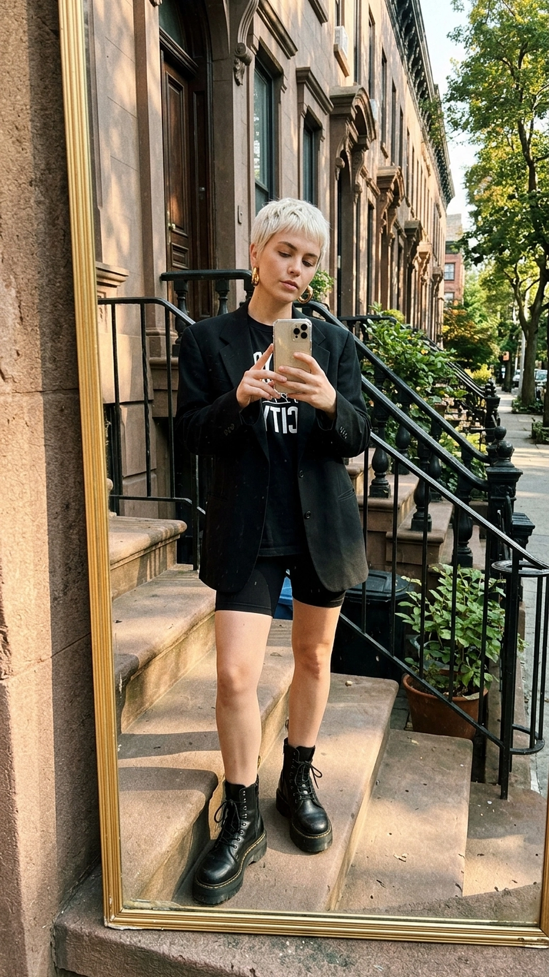 Дзеркальне вуличне селфі — приклад 3