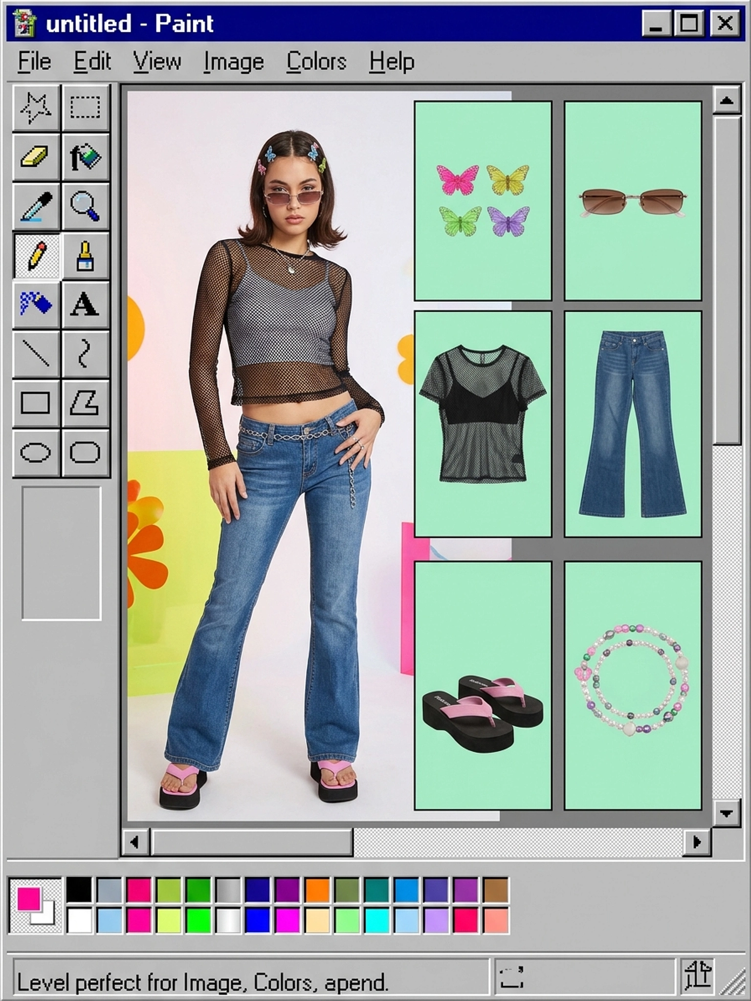 MS Paint фешн-лукбук — приклад 3