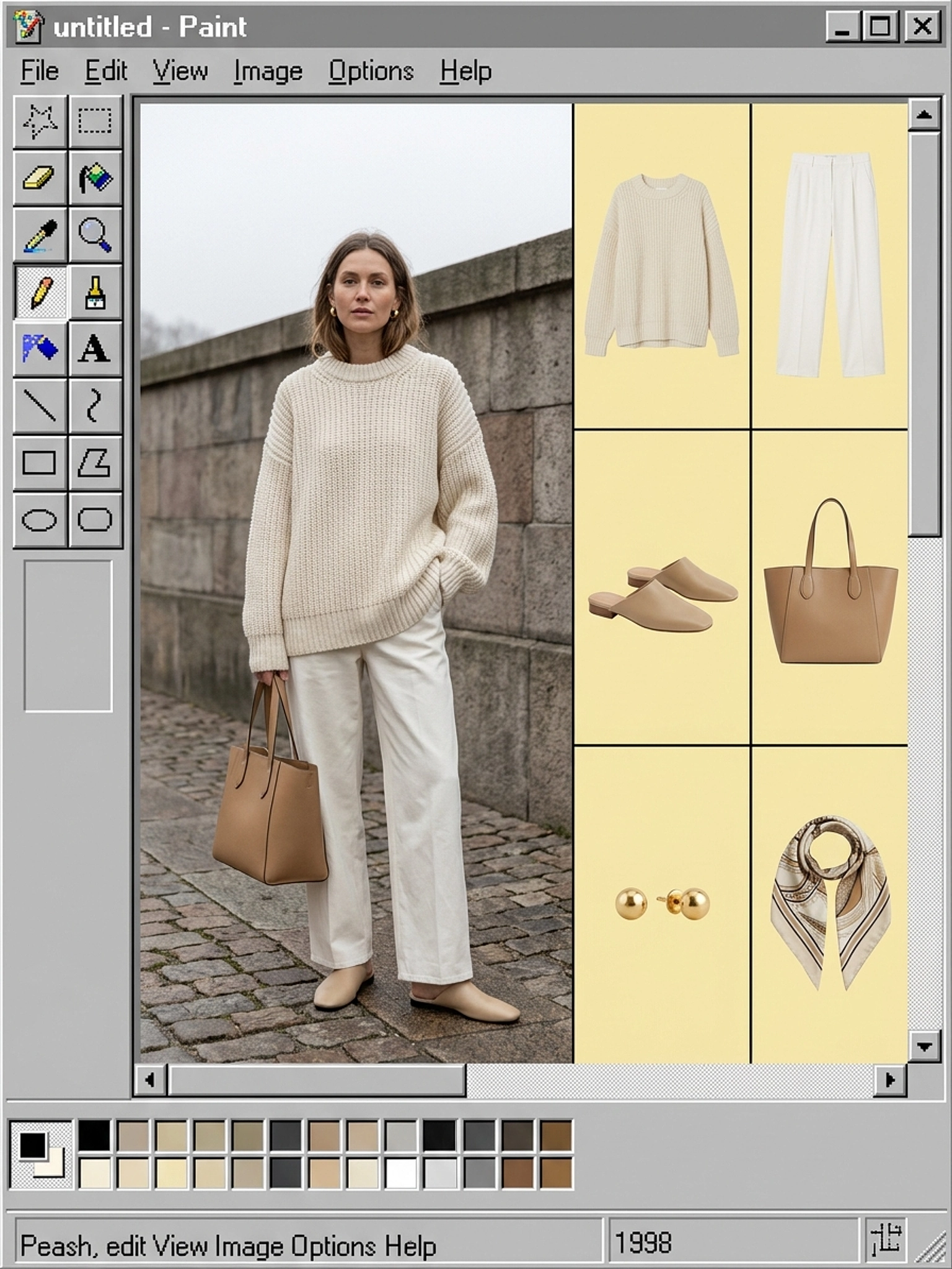 MS Paint фешн-лукбук — приклад 4