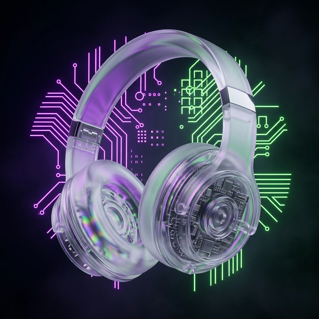 Неонове скломорфне UI — приклад 4