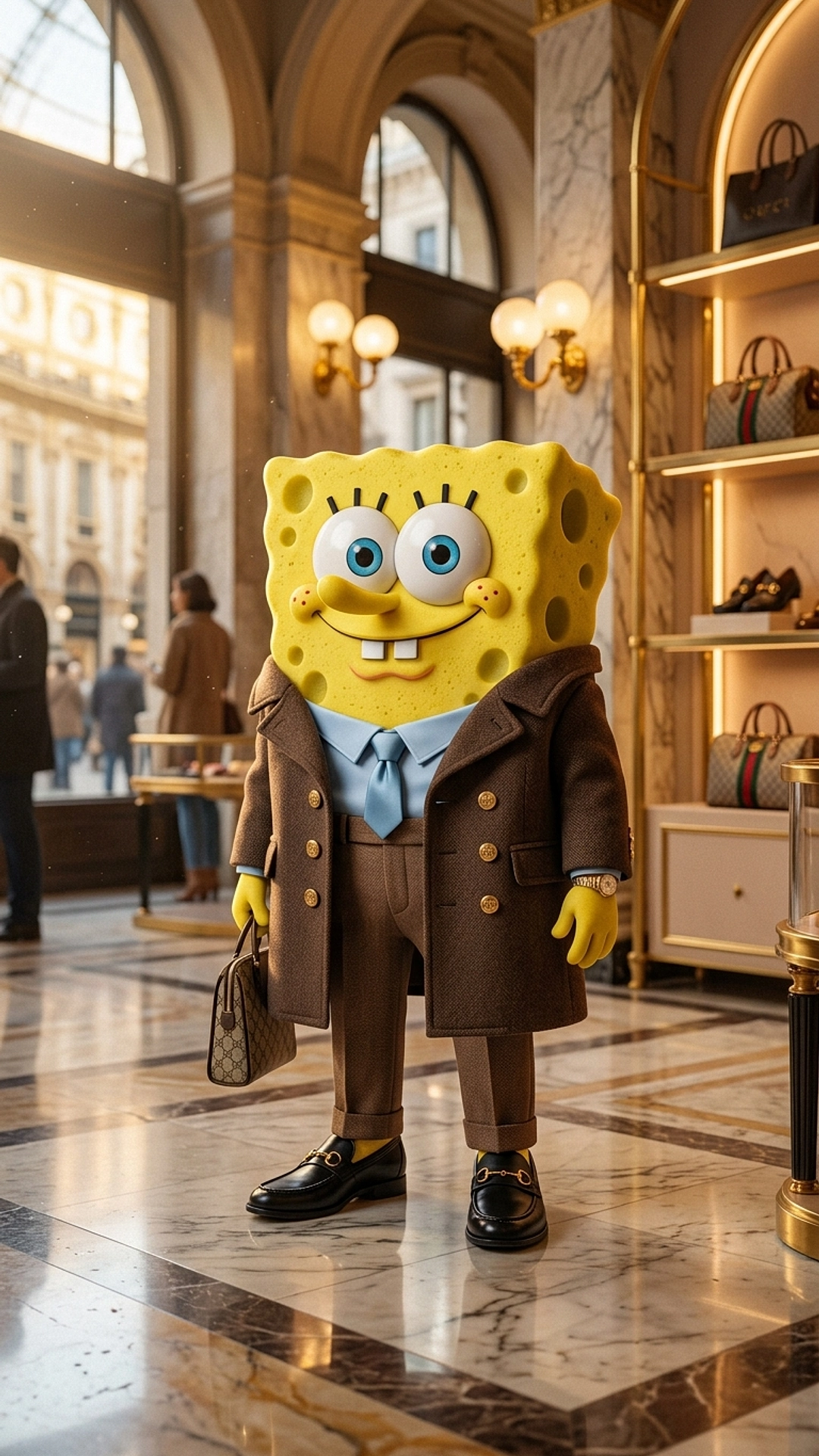 Персонаж поп-культури у дизайнерському одязі — приклад 1