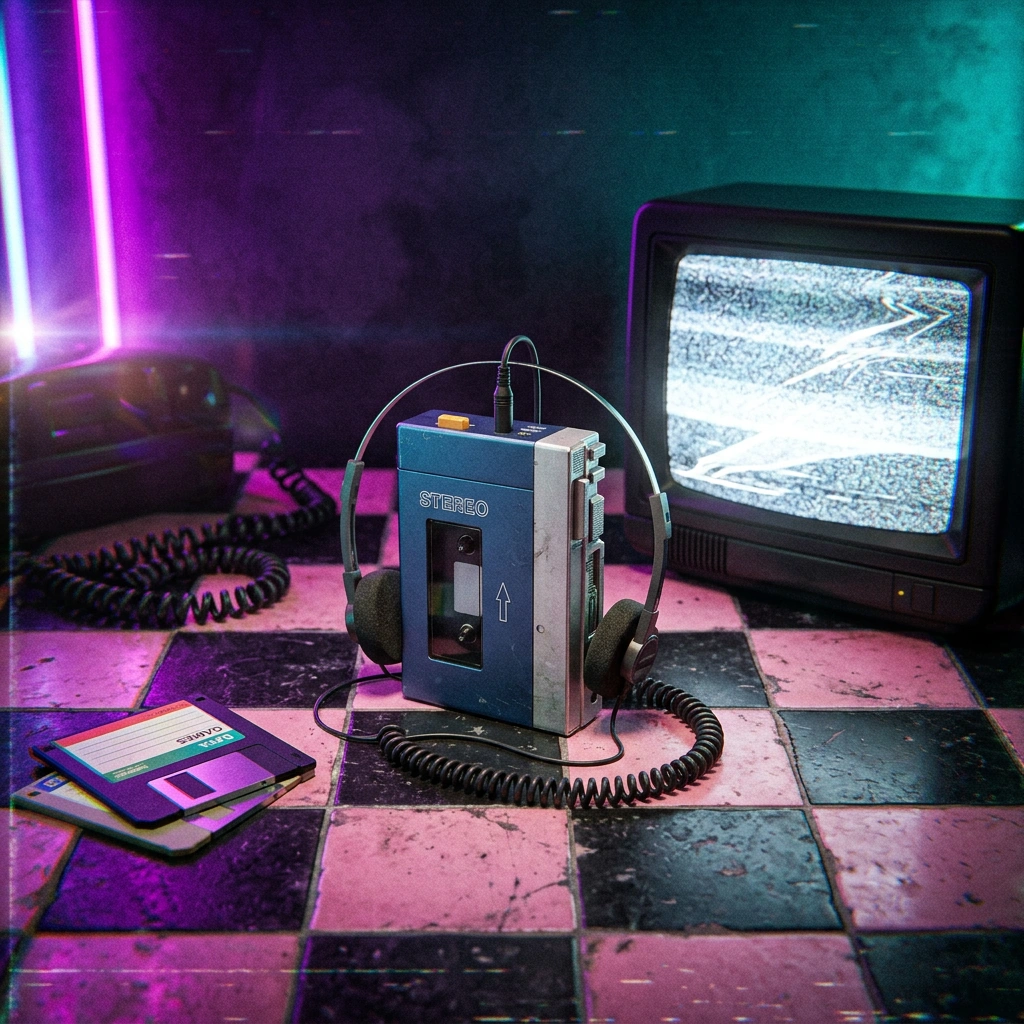 Продукт у стилі ретро VHS — приклад 2