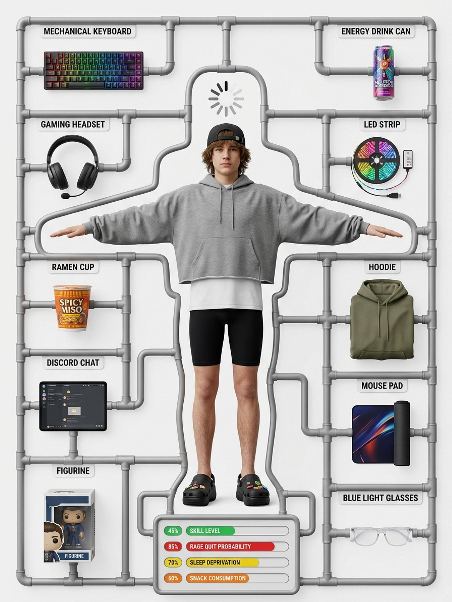 Starter Pack: людина + предмети — приклад 3